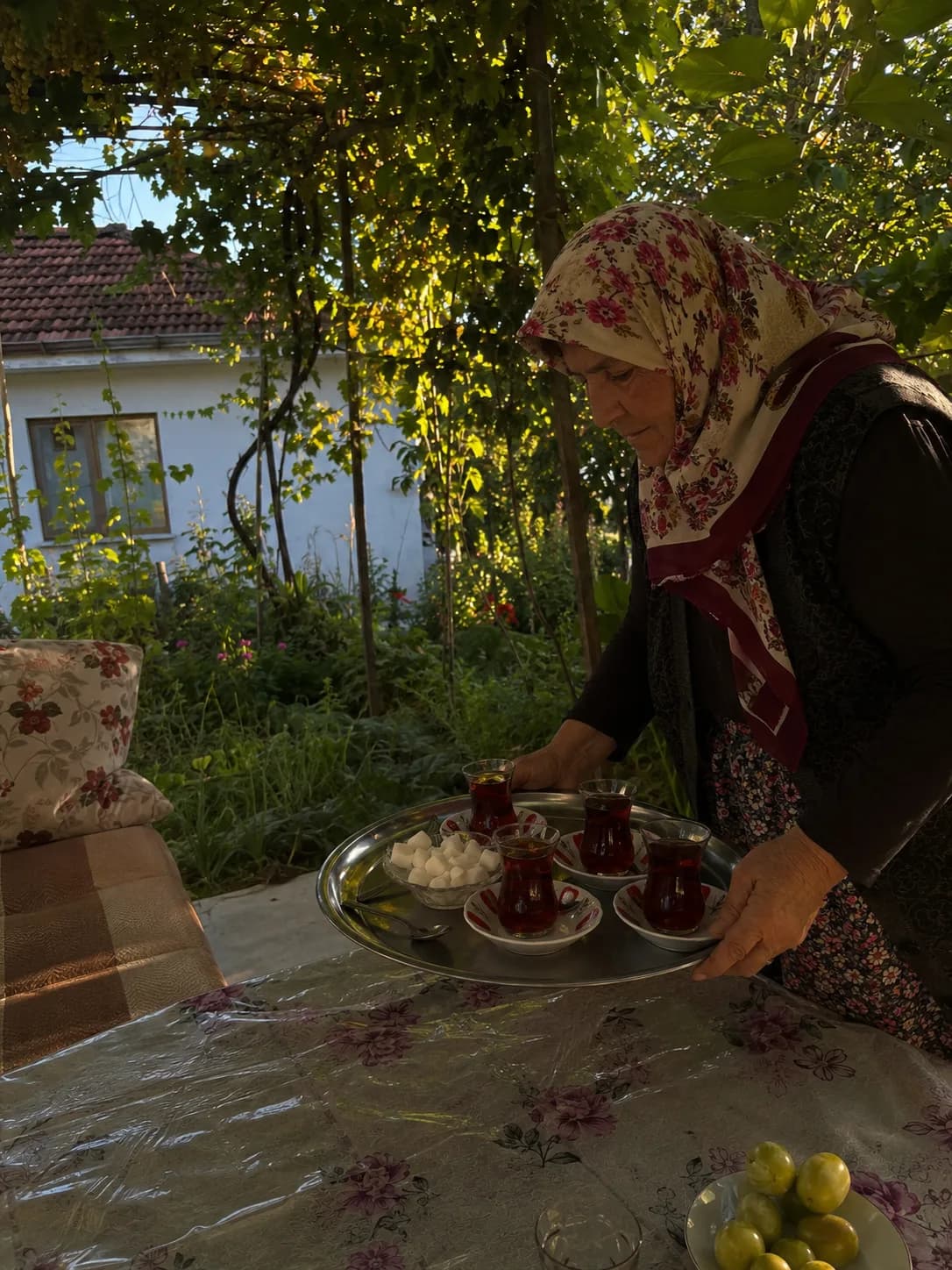 Tea, Baklava, and a Flat Spare Outside Göreme